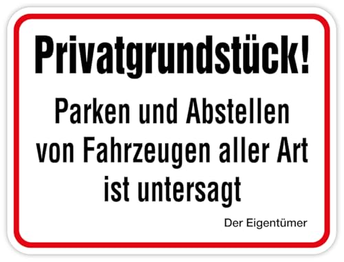 Aufkleber „Privatgrundstück! Parken und Abstellen von Fahrzeugen aller Art ist untersagt“ Folie | Größen wählbar Made in Germany, Größen Name: 25x35 cm Aufkleber „Privatgrundstück! Parken und Abstellen von Fahrzeugen aller Art ist untersagt“ Folie | Größen wählbar Made in Germany, Größen Name: 25x35 cm von MBS SIGNS