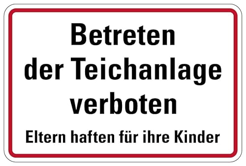Aufkleber Hinweis „Betreten der Teichanlage verboten“ Verbot Schild Folie selbstklebend | Größen wählbar Made in Germany, Größe: 10x15cm Aufkleber Hinweis „Betreten der Teichanlage verboten“ Verbot Schild Folie selbstklebend | Größen wählbar Made in Germany, Größe: 10x15cm von MBS SIGNS