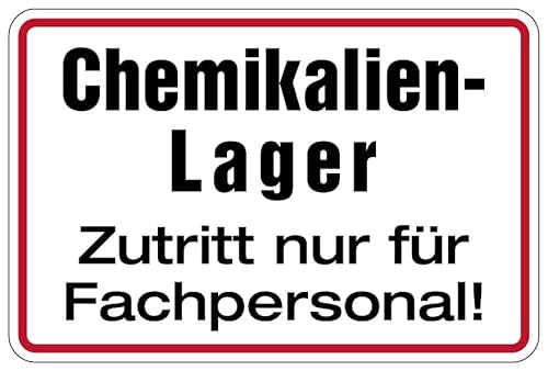 Aufkleber Hinweis „Chemikalien-Lager Zutritt nur für Fachpersonal“ Verbot Schild Folie selbstklebend | Größen wählbar Made in Germany, Größe: 40x60cm Aufkleber Hinweis „Chemikalien-Lager Zutritt nur für Fachpersonal“ Verbot Schild Folie selbstklebend | Größen wählbar Made in Germany, Größe: 40x60cm von MBS SIGNS