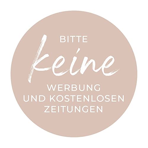 MBS-SIGNS Aufkleber Hinweis "Bitte keine Werbung..." Briefkasten Schild Folie selbstklebend beige | Größe wählbar Made in Germany, Größe: Ø6 cm MBS-SIGNS Aufkleber Hinweis "Bitte keine Werbung..." Briefkasten Schild Folie selbstklebend beige | Größe wählbar Made in Germany, Größe: Ø6 cm von MBS-SIGNS