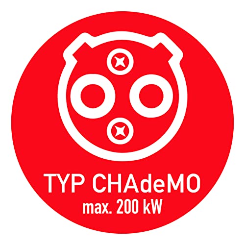 Aufkleber Ladesteckertypen "CHAdeMO max. 200 kW" Elektro Hinweis Folie, rot | Ø5-30cm Made in Germany, Größe: Ø10 cm Aufkleber Ladesteckertypen "CHAdeMO max. 200 kW" Elektro Hinweis Folie, rot | Ø5-30cm Made in Germany, Größe: Ø10 cm von MBS-SIGNS
