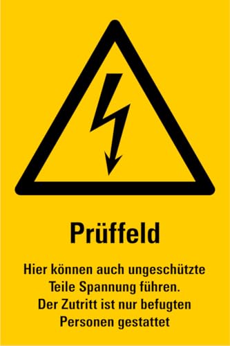 Aufkleber Warnaufkleber „Prüffeld“ Folie nach ISO 7010 Gelb W012 | 20x30 cm Made in Germany Aufkleber Warnaufkleber „Prüffeld“ Folie nach ISO 7010 Gelb W012 | 20x30 cm Made in Germany von MBS-SIGNS