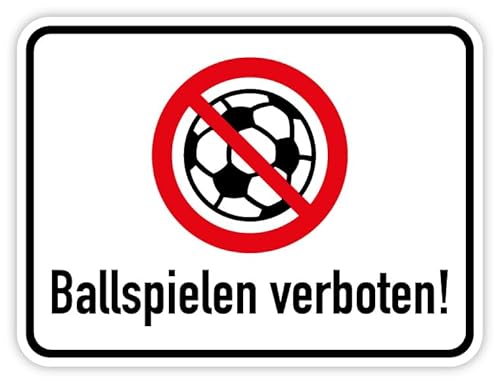 Aufkleber Verbot Hinweis „Ballspielen verboten!“ Warnung Schild Folie selbstklebend | Größe wählbar Made in Germany, Größen Name: 10x7,5 cm Aufkleber Verbot Hinweis „Ballspielen verboten!“ Warnung Schild Folie selbstklebend | Größe wählbar Made in Germany, Größen Name: 10x7,5 cm von MBS SIGNS