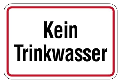 Aufkleber Warnung „Kein Trinkwasser“ Hinweis Warn Schild Folie selbstklebend | Größe wählbar Made in Germany, Größe: 10x15cm Aufkleber Warnung „Kein Trinkwasser“ Hinweis Warn Schild Folie selbstklebend | Größe wählbar Made in Germany, Größe: 10x15cm von MBS SIGNS
