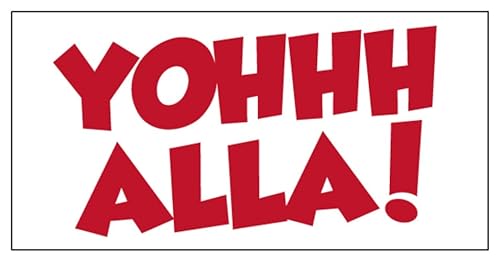 Fun Aufkleber Pfälzer Sprüche „Yohhh Alla!“ Schild Folie selbstklebend | Größe wählbar Made in Germany, Größen Name: 20x40cm von MBS-SIGNS