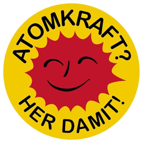 Fun Aufkleber Sticker „Atomkraft her damit!“ Hinweis Schild Folie selbstklebend | Ø5-30cm Made in Germany, Größe: Ø5 cm Fun Aufkleber Sticker „Atomkraft her damit!“ Hinweis Schild Folie selbstklebend | Ø5-30cm Made in Germany, Größe: Ø5 cm von MBS-SIGNS