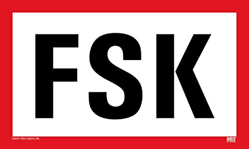 PP-Platte Schlüsselkasten Schlüsseldepot "FSK/FSD" Feuerwehr Hinweis Schild | 100x60mm Variante wählbar, Größen Name: FSK von MBS-SIGNS