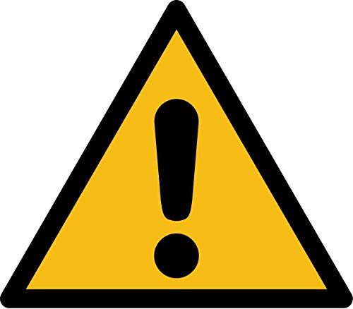 XXL Warnaufkleber Warnschild "Allgemeines Warnzeichen" Folie ISO 7010 SL 31,5-60cm gelb made by MBS-SIGNS in Germany, Größe: 60 cm XXL Warnaufkleber Warnschild "Allgemeines Warnzeichen" Folie ISO 7010 SL 31,5-60cm gelb made by MBS-SIGNS in Germany, Größe: 60 cm von MBS-SIGNS