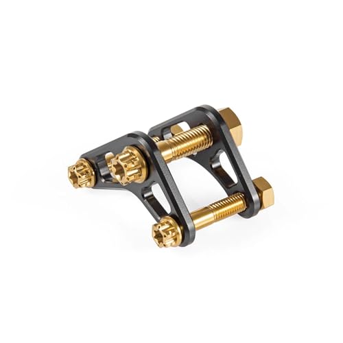 MBUIOPJ Titanschraube Sprint Hinterer Stoßdämpfer Rollerbasis Untere Höhenhalterung Kompatibel mit Feder Sprint LXV150 GTS250(Black and Gold) von MBUIOPJ