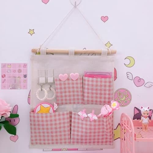 MBVBN Kawaii Stuff for Room Kawaii Organizer Kawaii Pink Room Decor Kawaii Wall Decor Kawaii Room Decor Pastell Kawaii Accessories for Room (Small, Pink) von MBVBN