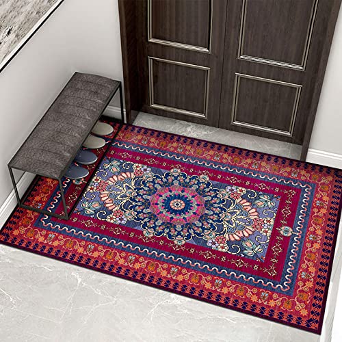 Kurzflorteppich Orientteppich BöHmen Teppich Matten Home TüR FußMatten rutschfeste FußMatte FüR Schlafzimmer Flur Wohnzimmer Boden KüChe Badezimmer Teppich 40x60 cm von MBWLKJ