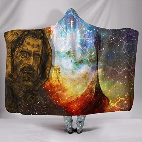 Mit Kapuze Decken Das Auge des Odin Wikinger Piraten Krähe Nordisch Mythologie Totem Kapuzendecke Flauschige Sherpa TV Decke Sofadecken Warmer Winter Kapuzen Kuscheldecke Flanell Fleecedecke（150x200） von MBWLKJ