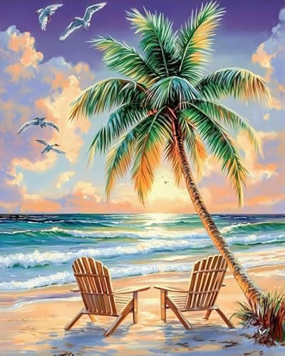 MBYAUYN Diamond Painting Beach Landscape, 5D Diamond Painting Erwachsene, DIY Diamant Painting Bilder 30 x 40 cm, Suitable as a Painting for Home Decor and Gift MBYAUYN Diamond Painting Beach Landscape, 5D Diamond Painting Erwachsene, DIY Diamant Painting Bilder 30 x 40 cm, Suitable as a Painting for Home Decor and Gift von MBYAUYN