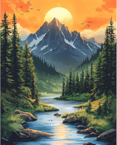 MBYAUYN Diamond Painting Landschaft, DIY Diamant Painting Adults, Diamant Painting Bilder 30cm X 40cm, Geeignet Anfänger Als Geschenk, Zur Entspannung und Als Wanddeko MBYAUYN Diamond Painting Landschaft, DIY Diamant Painting Adults, Diamant Painting Bilder 30cm X 40cm, Geeignet Anfänger Als Geschenk, Zur Entspannung und Als Wanddeko von MBYAUYN
