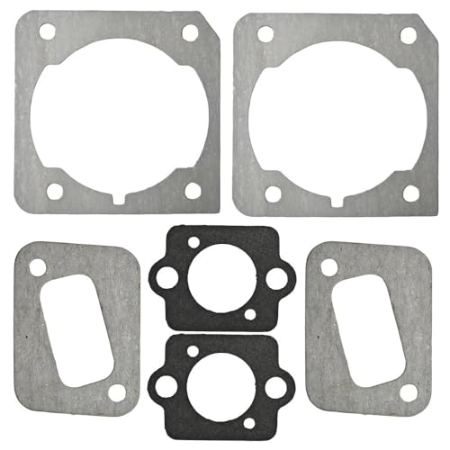 2set Zylinder Vergaser Dichtung Set Fit for Hus340 345 350 346XP Garten Werkzeug Kettensäge Ersatz Ersatzteil von MBdzA