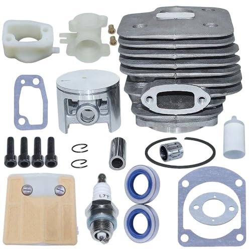 Big BORE 52MM Zylinderkolbenschraubensatz passend for HUS 61 268 272 272XP Kettensäge mit Befestigungsschraube Kolbenbolzenring Sicherungsring von MBdzA