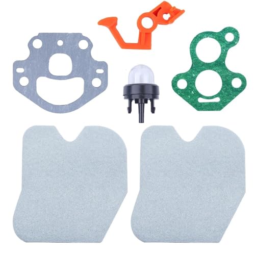 F Hebelschalter-Kit passend for McCull Cs340 Cs380 Kettensäge mit Vergaserdichtungen und Primerbirne von MBdzA
