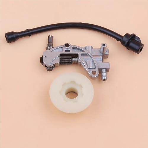 Ölpumpe Schneckengetriebe Ölschlauch Rohr Kit Fit for 4500 5200 5800 52cc 45cc 58cc Kettensäge Gas Säge Ersatzteile Ölpumpe Schneckengetriebe Ölschlauch Rohr Kit Fit for 4500 5200 5800 52cc 45cc 58cc Kettensäge Gas Säge Ersatzteile von MBdzA