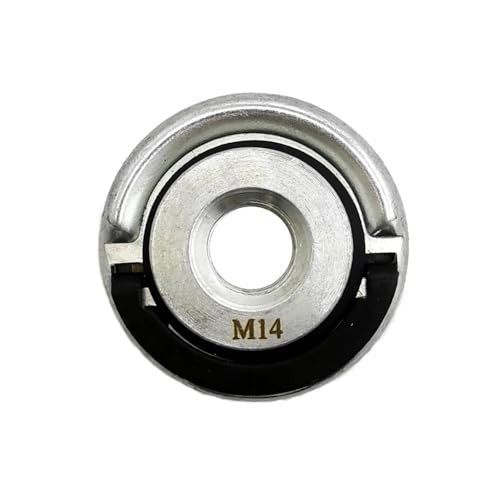 Schwarze Schnellflanschmutter M14 Passend for Winkelschleifer Entriegelungssicherungsmutter Pressplatte Elektrozubehör Ersatzspannwerkzeug(M14-A) von MBdzA