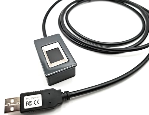 USB Fingerabdruckscanner, USB Fingerabdrucklesegerät, USB Fingerprintleser, Fingerabdruckscanner, Fingerprintleser, USB Gerät, Zugangskontrolle, Windows Hello (Anthrazit, Tischgerät 1) von MBfingerMetrica