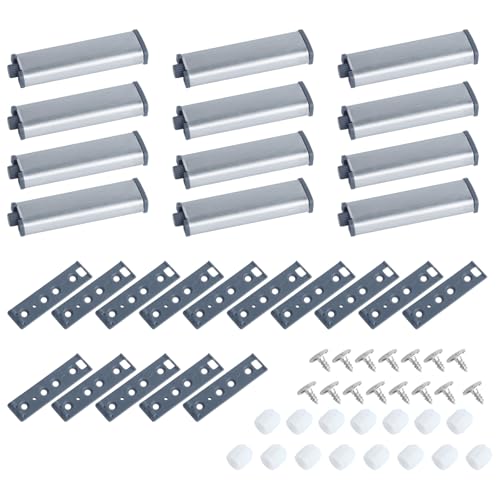 Schranktür-Rückprallgerät, magnetische Anziehungskraft, keine Notwendigkeit, den Griff zu installieren, integrierte Edelstahlschale, Geräuschreduzierung, Anti-Kollisions- und Sprungschutz, 15 Stück von MC MEICHUANG