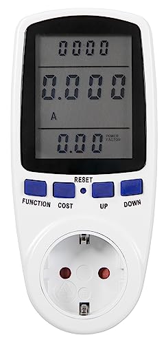 MC POWER - Energiekosten Messgerät | EM-10 | Stromzähler digitaler Energie Verbrauchsmesser Überlastschutz XXL-Display, Strommessgerät für die Steckdose MC POWER - Energiekosten Messgerät | EM-10 | Stromzähler digitaler Energie Verbrauchsmesser Überlastschutz XXL-Display, Strommessgerät für die Steckdose von McPower