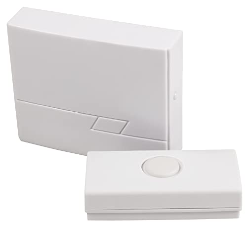 McPower Funk-Türklingel DB-16 mit 50m Reichweite | 16 Melodien | IP44 Sender | Batteriebetrieben | Ideal für Haus Garten Camping von McPower