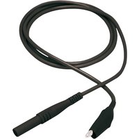 Mc Power - Messleitung McPower, 100cm, schwarz, Sicherheitsstecker - Krokoklemme von MC POWER