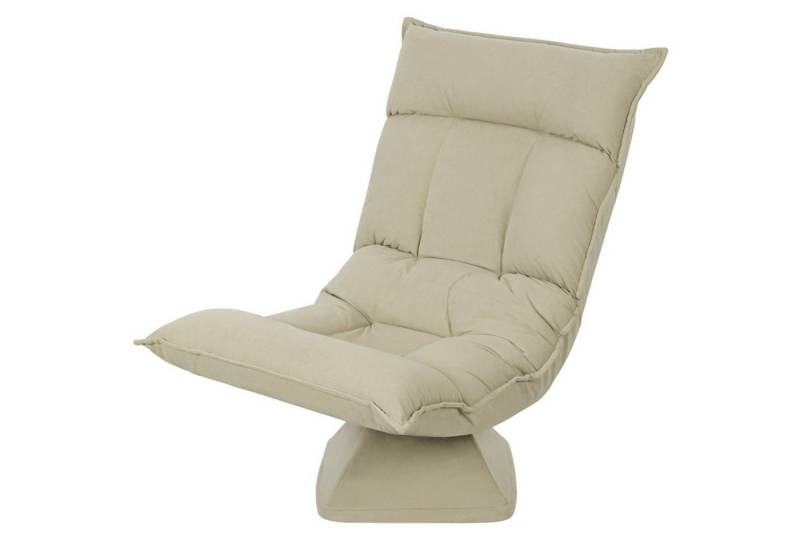 MC Star Bodenkissen Bodenstuhl 360° Drehbar Bodensessel mit 5-Fach Verstellbarer, Rückenlehne, Klappbares Bodensofa Meditationsstuhl Gepolstert von MC Star