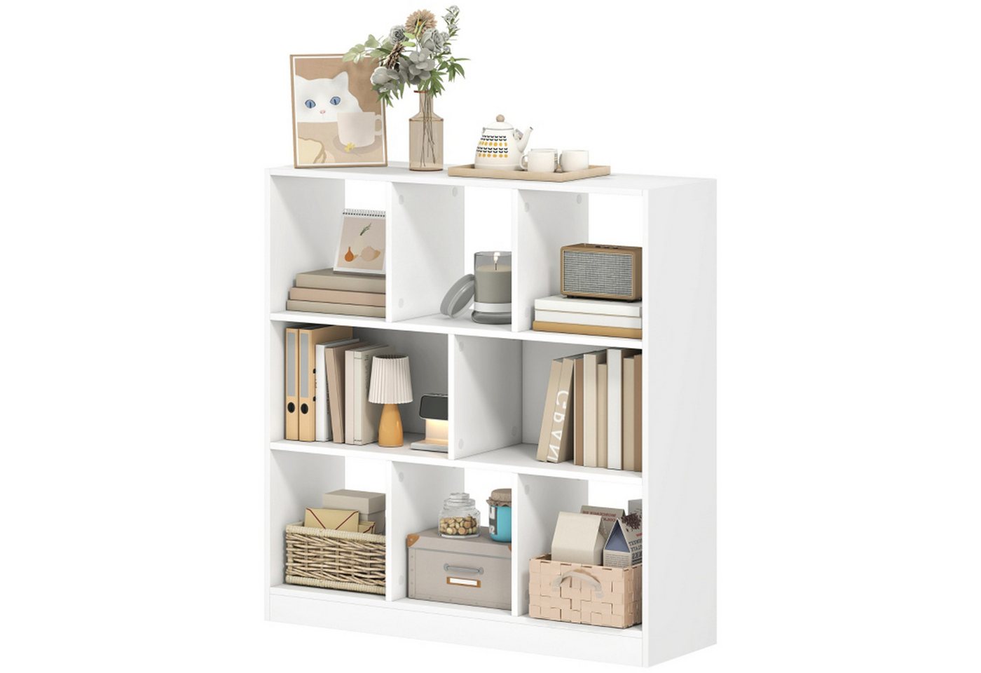 MC Star Bücherregal Regal Standregal, 8 Regalfächer, 97,5 x 30 x 100 cm, Weiß MC Star Bücherregal Regal Standregal, 8 Regalfächer, 97,5 x 30 x 100 cm, Weiß von MC Star
