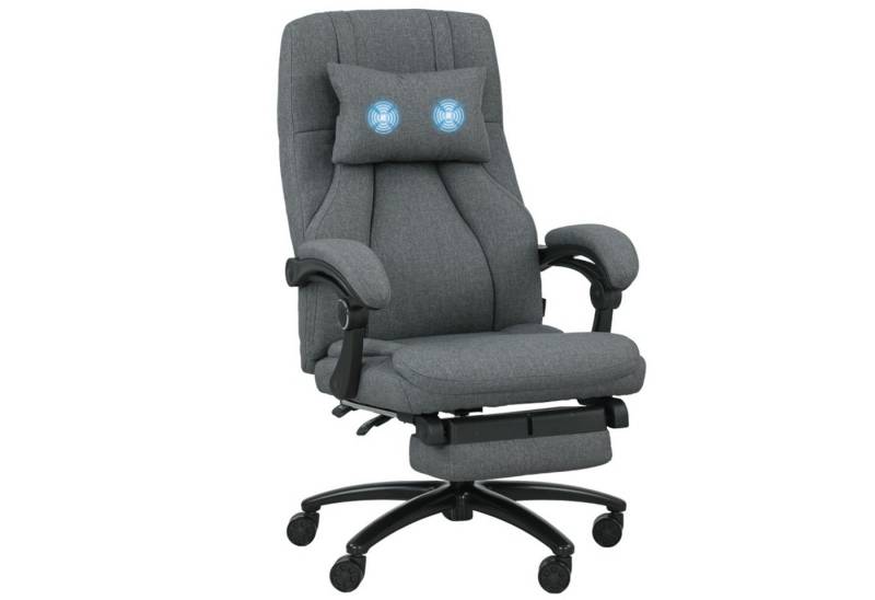 MC Star Bürostuhl Massage-Bürostuhl, USB-Schnittstelle, schwenkbare Räder, Dunkelgrau MC Star Bürostuhl Massage-Bürostuhl, USB-Schnittstelle, schwenkbare Räder, Dunkelgrau von MC Star