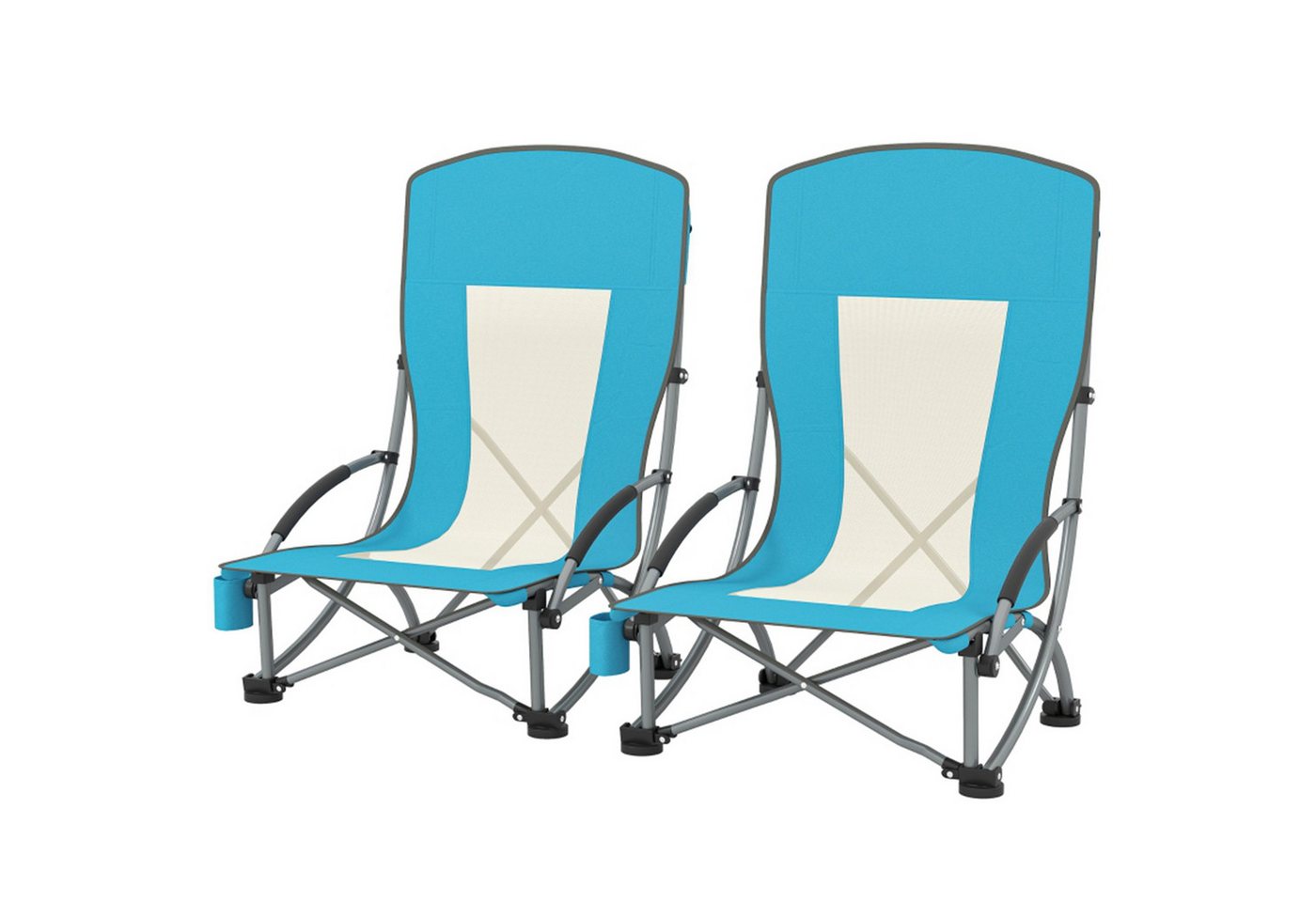 MC Star Campingstuhl 2er Set Campingstühle klappbar Campingstuhl mit Getränkehalter (Netzrückenlehne Tragetasche Faltstuhl faltbar Anglerstuhl Outdoor Anglersessel bis 120 kg Gartenstuhl für Garten Strand) MC Star Campingstuhl 2er Set Campingstühle klappbar Campingstuhl mit Getränkehalter (Netzrückenlehne Tragetasche Faltstuhl faltbar Anglerstuhl Outdoor Anglersessel bis 120 kg Gartenstuhl für Garten Strand) von MC Star
