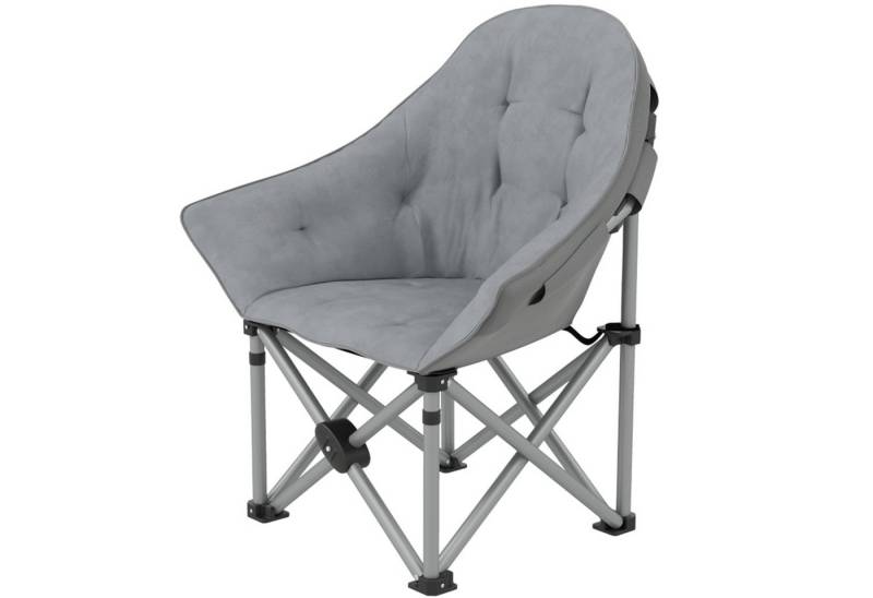 MC Star Campingstuhl Faltstuhl faltbar mit Seitentasche Tragetasche gepolstert, Outdoor Klappstuhl bis 120kg belastbar robust leicht Angelstuhl von MC Star