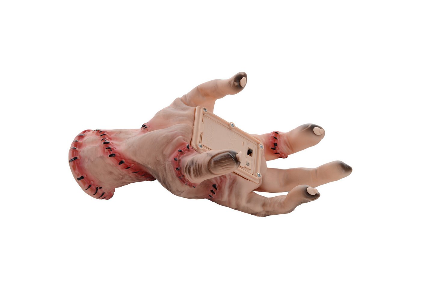 MC Star Dekofigur 21cm Halloween Dekoration Realistisches Narbes Händchen (mit Aktion-und Soundfunktion, Gruselrequisiten Dekorationen, Horror-Requisiten Geeignet für Halloween und Cosplay) von MC Star