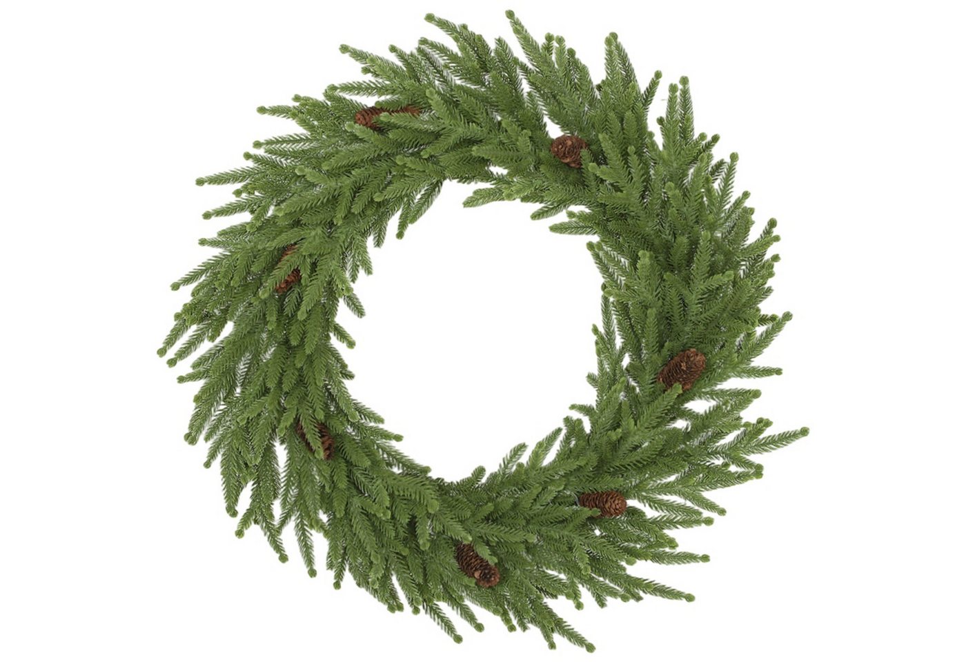 MC Star Dekokranz Weihnachtskranz mit Zapfen, Türkranz Künstlicher Weihnachtskranz, für Tür Grün, Ø60 x 15 cm MC Star Dekokranz Weihnachtskranz mit Zapfen, Türkranz Künstlicher Weihnachtskranz, für Tür Grün, Ø60 x 15 cm von MC Star