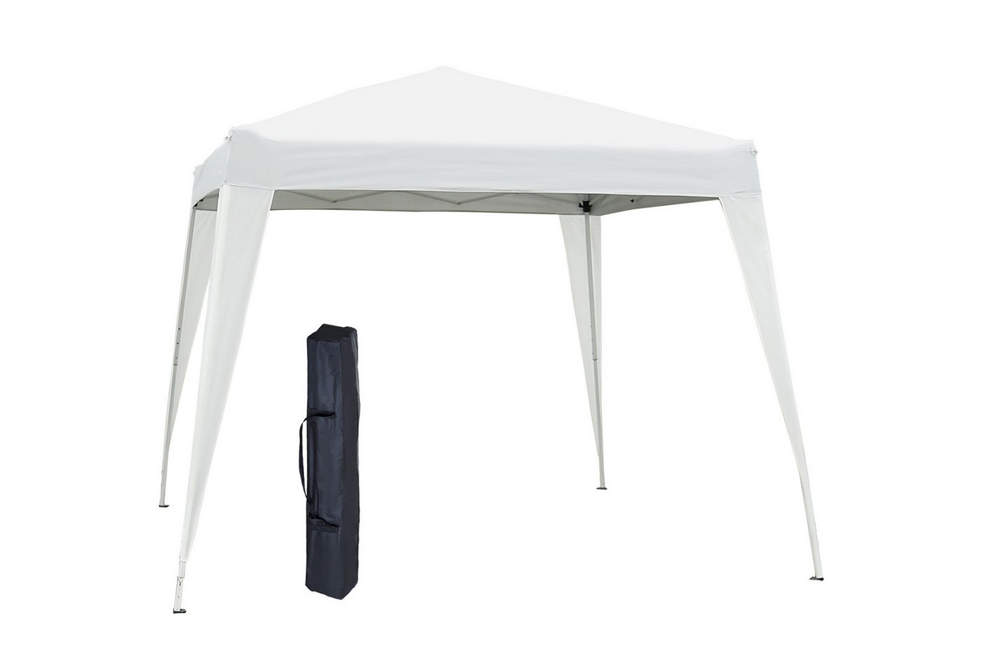 MC Star Faltpavillon 2,4x2,4m Partyzelt mit UV-Schutz, faltbar & tragbar, inkl. Tragetasche, für Garten und Balkon, Stahl Weiß MC Star Faltpavillon 2,4x2,4m Partyzelt mit UV-Schutz, faltbar & tragbar, inkl. Tragetasche, für Garten und Balkon, Stahl Weiß von MC Star