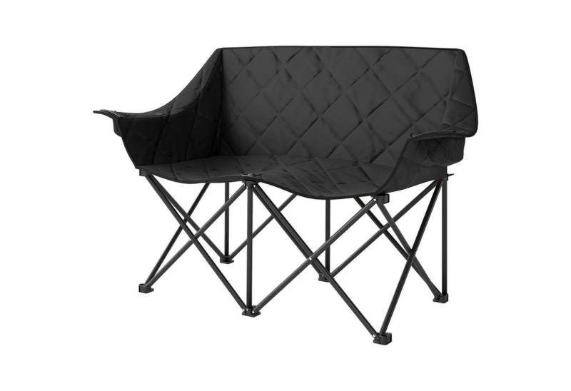MC Star Faltstuhl faltbar 2 Sitzer Campingstuhl mit Kühltaschen Tragetasche Outdoor (Klappstuhl bis 250kg belastbar robust leicht gepolstert Angelstuhl Gartenstuhl für Garten Camping Strand) von MC Star