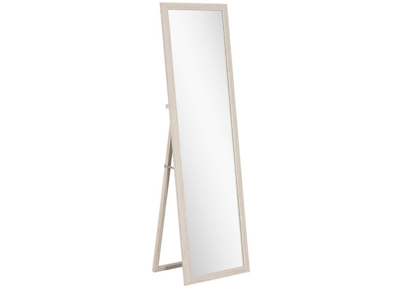 MC Star Ganzkörperspiegel 160 x 50 cm, vielseitig verwendbar, rechteckiges Design (mit Rahmen, Weiß) von MC Star