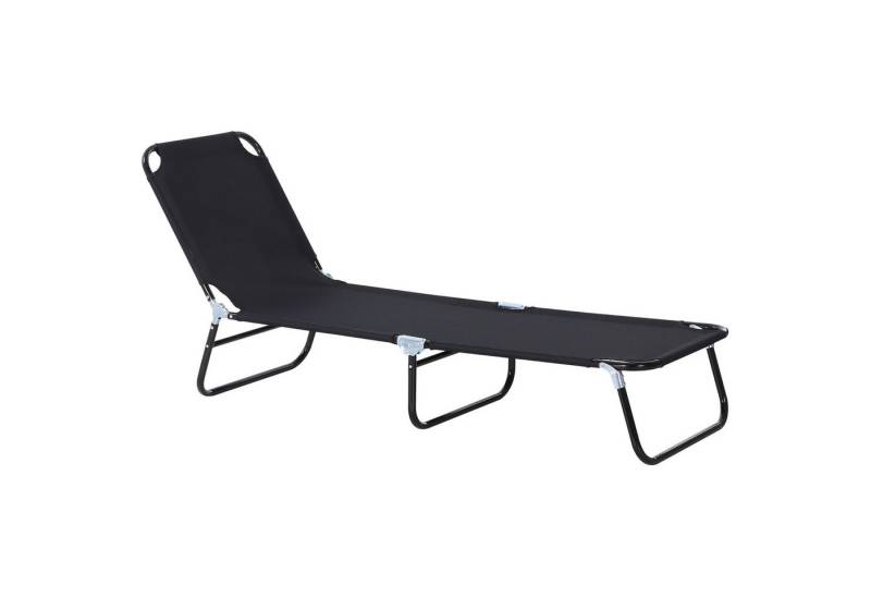 MC Star Gartenliege Sonnenliege verstellbare Rückenlehne Liegestuhl Relaxliege, Campingliege für Garten Balkon 188 x 56 x 28cm von MC Star