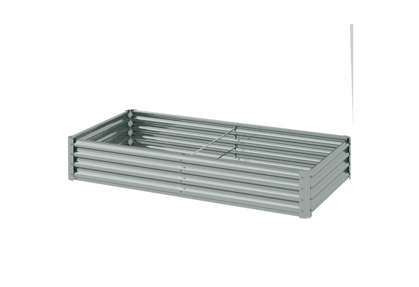 MC Star Hochbeet aus Stahl, Wetterbeständig Pflanzbeet mit Anti-Schnittkante Frühbeet (Gartenbeet rostfrei Pflanzkasten Pflanzkübel 180 x 90 x 30 cm für Garten Balkon, Gemüsebeet für Blumen, Gemüse) von MC Star