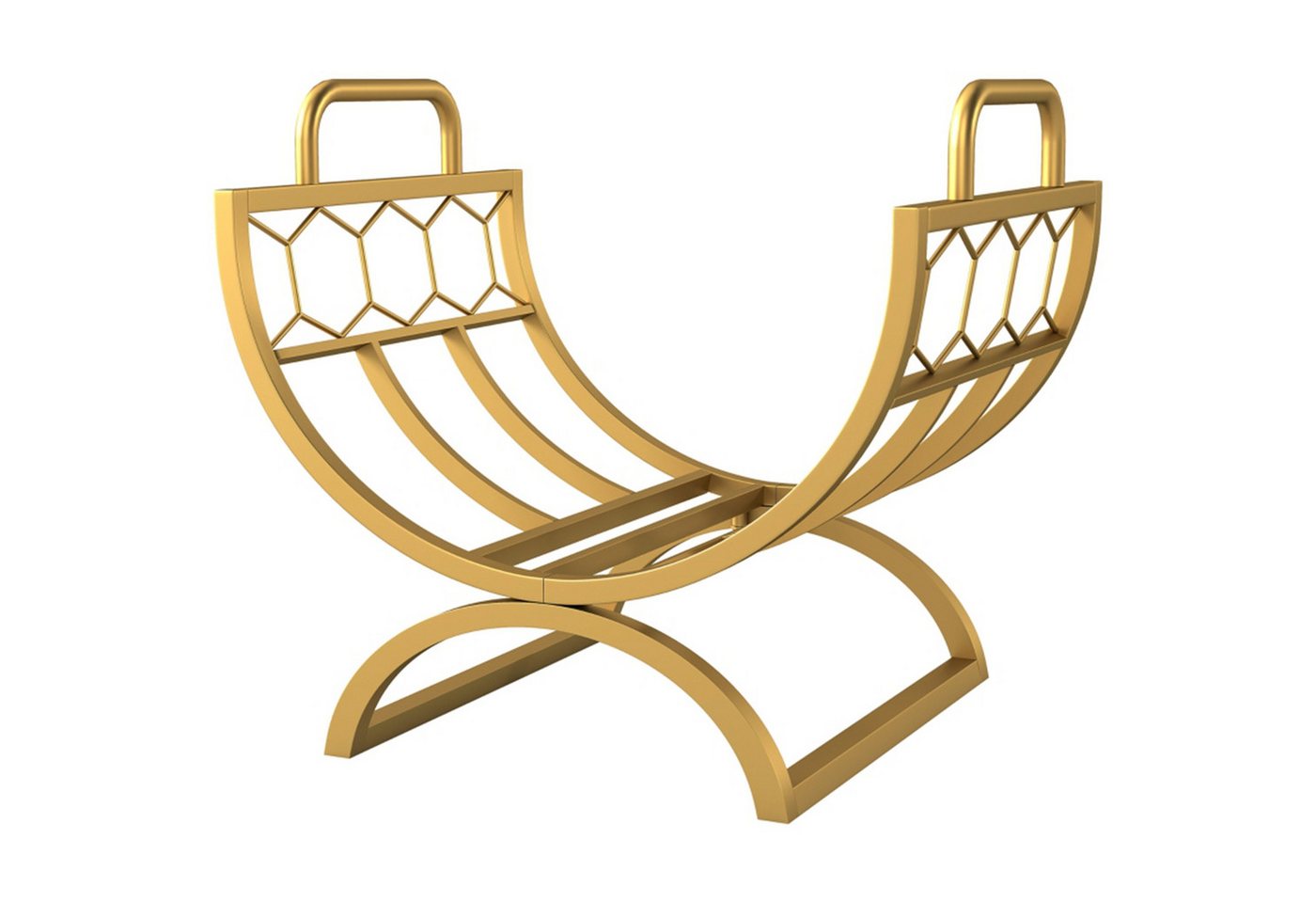 MC Star Kaminholzregal für innen 46 x 36 x 41cm Brennholzregal für Kamin Ofen Metall Gold MC Star Kaminholzregal für innen 46 x 36 x 41cm Brennholzregal für Kamin Ofen Metall Gold von MC Star