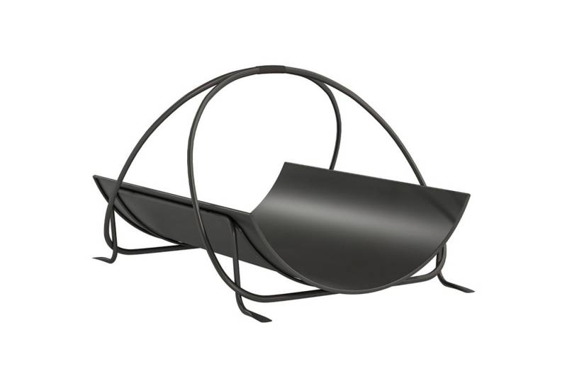 MC Star Kaminholzregal für innen 51 x 38 x 33cm geometrische Brennholzregal, (mit Griff aus Metall, Schwarz) von MC Star