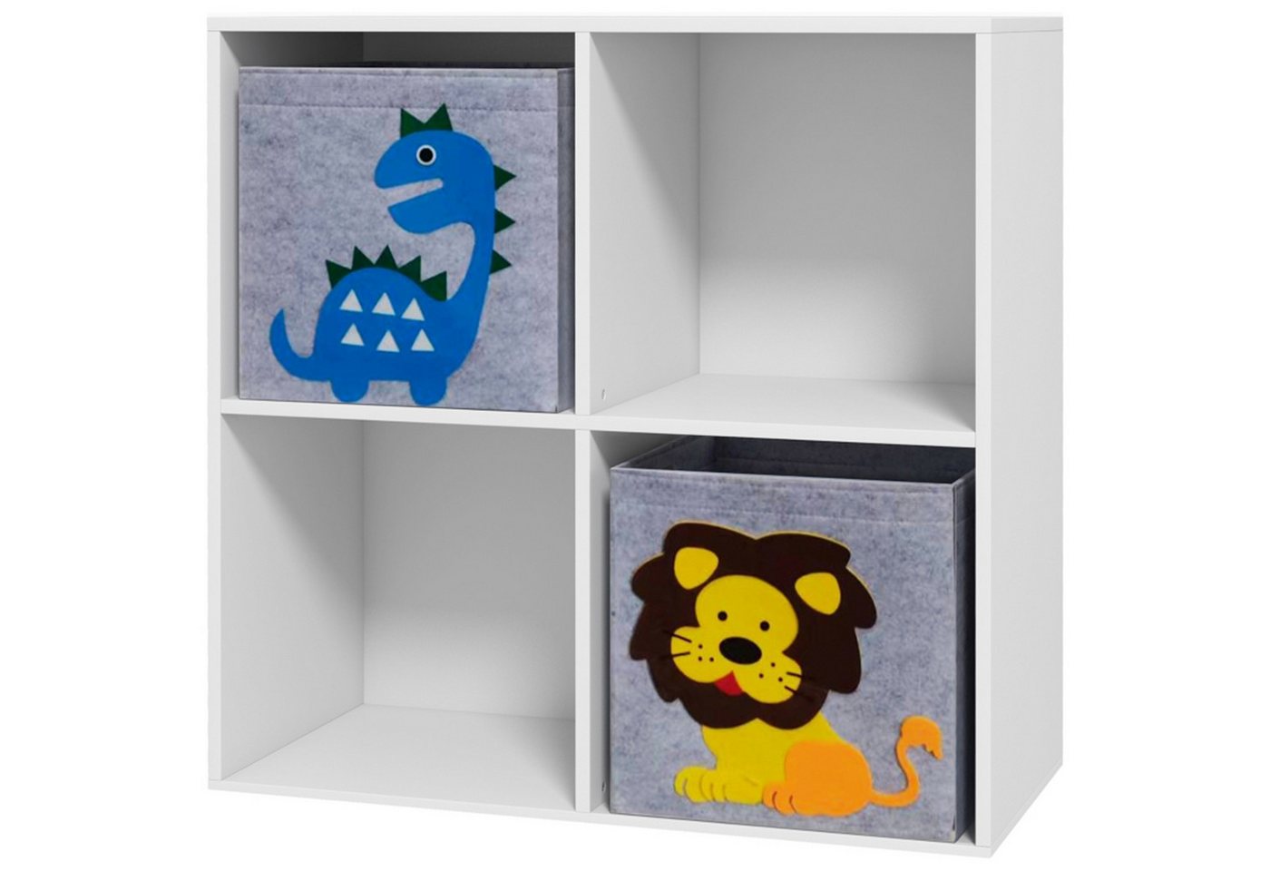 MC Star Kinderregal Bücherregal mit 2 Aufbewahrungsboxen Kinderzimmerregal, Spielzeugregal für Kinderzimmer Weiß+Grau 61,8 x 29,9 x 61,8 cm MC Star Kinderregal Bücherregal mit 2 Aufbewahrungsboxen Kinderzimmerregal, Spielzeugregal für Kinderzimmer Weiß+Grau 61,8 x 29,9 x 61,8 cm von MC Star