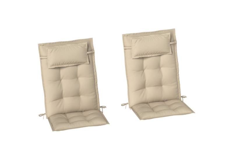 MC Star Liegenauflage 2er Set Auflage für Sonnenliege Wasserabweisend Liegenauflage, Gartenliege Polsterauflage für Strandliege Liegestuhl Kissen von MC Star