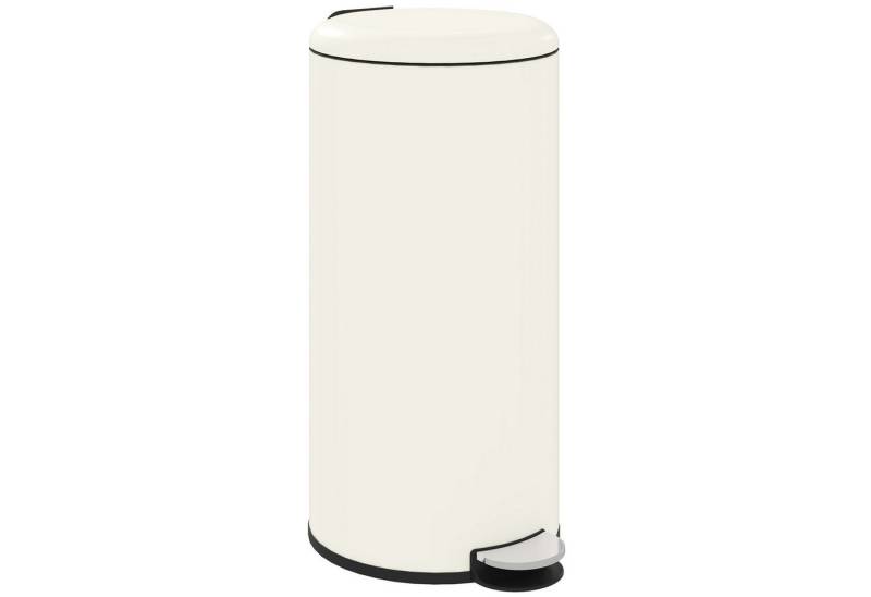 MC Star Mülleimer 30L Treteimer Kosmetikeimer Abfalleimer mit Deckel und Fußpedal, Müllbehälter mit Inneneimer, für Wohnzimmer, Büro, 36 x 30 x 63,5 cm von MC Star