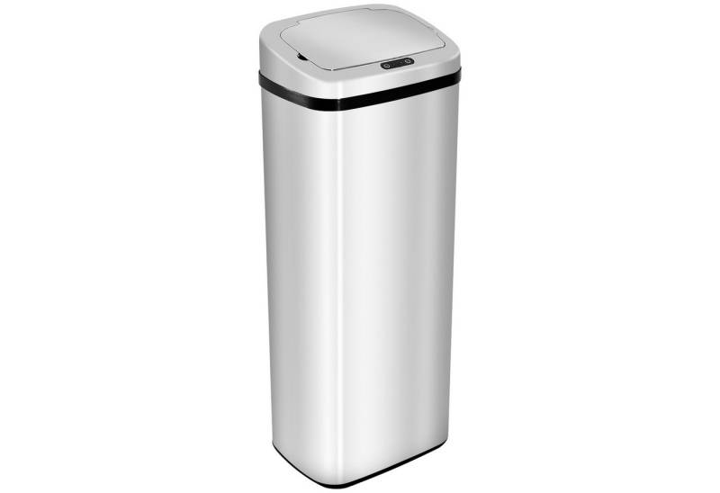 MC Star Mülleimer Automatik mit Sensor Abfalleimer Küche Edelstahl 50/68L Silber (50L) von MC Star