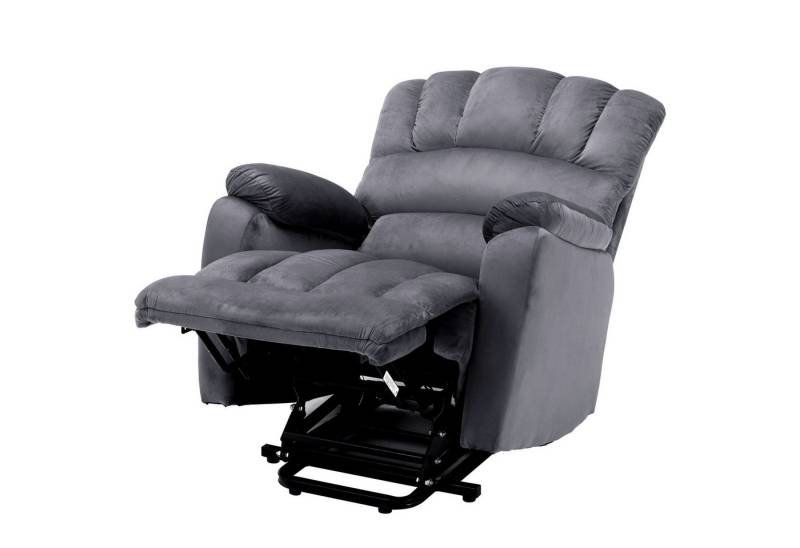 MC Star Relaxsessel Fernsehsessel mit Liegefunktion Massagefunktion Wärmefunktion (Massagesessel mit Fernbedienung, Ruhesessel Stoff, Liegesessel neues Modell) von MC Star