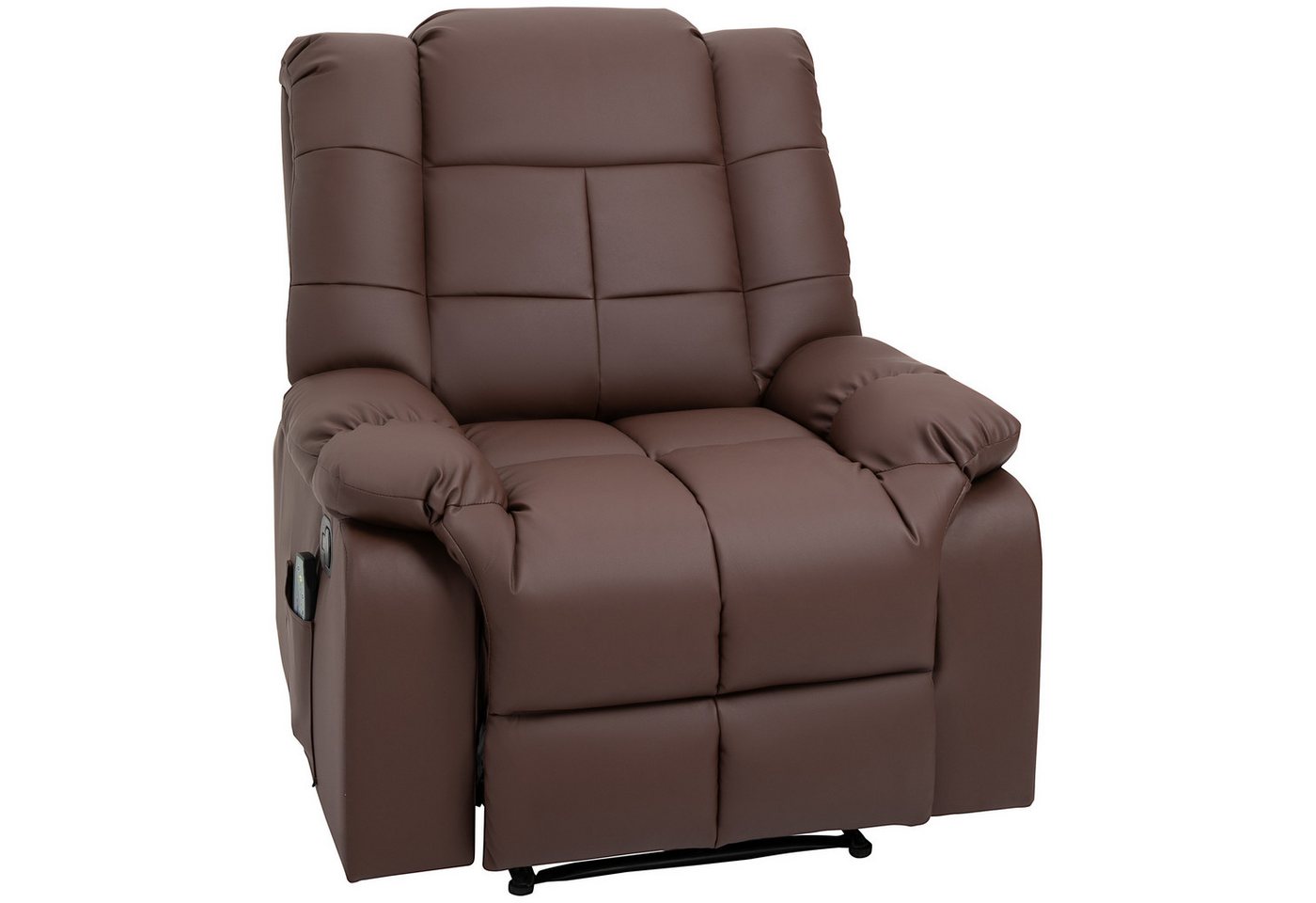 MC Star Relaxsessel elektrisch Fernsehsessel, 165° neigbar, mit 8 Massagepunkten (Relaxsessel, Kunstleder, 94 x 99 x 99 cm, Braun) von MC Star