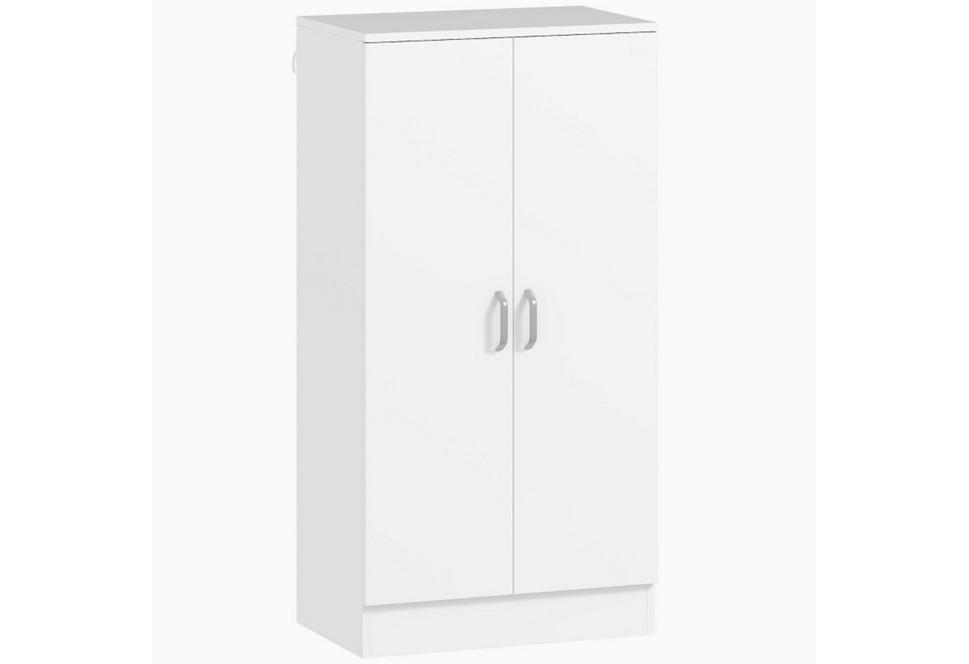 MC Star Schuhschrank mit Soft-Close-Scharnieren, verstellbare Regale, 6-stufiges Schuhregal (für Flur, Eingangsbereich, für 14 Paare, 55 x 35 x 108 cm, Holz, Weiß) von MC Star