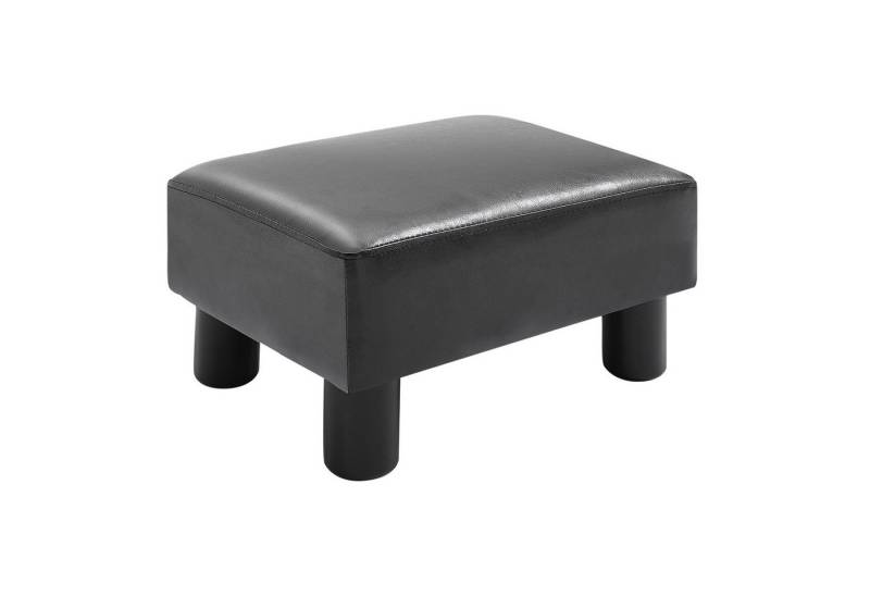 MC Star Sitzbank Chesterfield Hocker aus Kunstleder Schwarz 40x30x24cm (stilvoll & bequem für Wohnzimmer & Flur) von MC Star